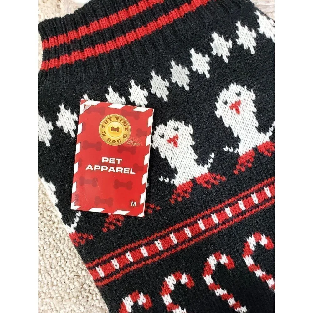 NWT Cat Dog‎ Pet Sweater Size Small Christmas Penguin Santa Claus Candy Cane NEW